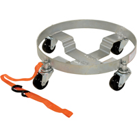 Multi-Tier Drum Dollies, Steel, 900 lbs. Capacity, 19" Diameter, Rubber Casters GTA Hardware Inc