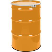 Barils en acier, 55 gal. US (45 gal. imp.), Non doubl&eacute;, Orange, Dessus ouvert, UN1A2/Y1.5/150, Calibre 16 GTA Hardware Inc