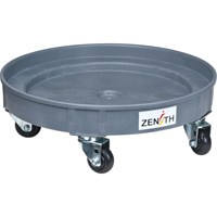 Leak Containment Drum Dolly, 24.25" dia. X 7.625" H, 1.5 US Gal. Spill Cap. GTA Hardware Inc