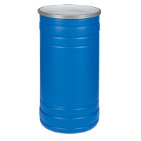 Barils en poly&eacute;thyl&egrave;ne, 15,5 gal. US (12,91 gal. imp.), Dessus ouvert, Bleu GTA Hardware Inc