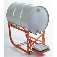 Drum Cradle with Drip Tray, 55 US gal. (45 Imperial Gal.) Capacity, 600 lbs./272 kg Load Limit GTA Hardware Inc