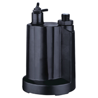 Pompe utilitaire submersible, 1/3 CV, 2160 gal./h, 115 V, 4 A GTA Hardware Inc