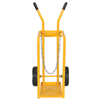 Gas Cylinder Cart, Mold-on Rubber Wheels, 9-13/16" W x 16" L Base, 150 lbs. GTA Hardware Inc