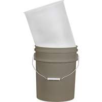 Doublure pour seau en plastique, 11-1/4" dia. x 14" h, 5 gal. US (4,16 gal. imp.) capacit&eacute; GTA Hardware Inc