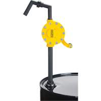 Pompe rotative pour baril, Polypropyl&egrave;ne, Pour capacit&eacute; 15 - 55 gal. US, 8 oz/course GTA Hardware Inc