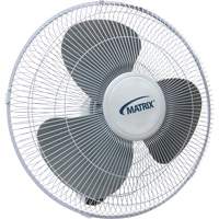 Ventilateur mural oscillant, Commercial, 3 vitesses, Diam&egrave;tre de 16" GTA Hardware Inc