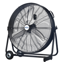 Light Industrial Direct-Drive Slim Drum Fan, Industrial, 3 Speed, 24" Diameter GTA Hardware Inc