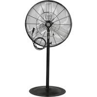 Waterproof Motor Misting & Oscillating Pedestal Fan, Heavy-Duty, 3 Speed, 30" Diameter GTA Hardware Inc