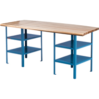 &eacute;tabli sur pi&eacute;destal extra robuste, Cap 2500 lb, 120" la x 30" p, 34" h GTA Hardware Inc