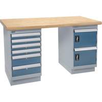 &eacute;tabli, Porte & tiroirs, Cap 2500 lb, 60" la x 36" p, 34" h GTA Hardware Inc