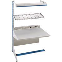 Postes de travail modulaires ergonomiques - Exemples de configurations - A-SA Ajouts &agrave; un c&ocirc;t&eacute;, 36" la x 28" p x 84" h, Ajout &agrave; un c&ocirc;t&eacute; GTA Hardware Inc