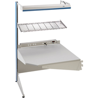 Postes de travail modulaires ergonomiques - Exemples de configurations - A-SC Ajouts de coin &agrave; un c&ocirc;t&eacute;, 36" la x 28" p x 84" h, Ajout de coin &agrave; un c&ocirc;t&eacute; GTA Hardware Inc