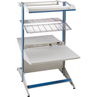 Postes de travail modulaires ergonomiques - Exemples de configurations - A-DC Ajouts de coin &agrave; deux c&ocirc;t&eacute;s, 36" la x 56" p x 84" h, Ajout de coin &agrave; deux c&ocirc;t&eacute;s GTA Hardware Inc