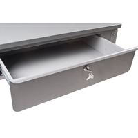 Pupitre d'atelier mural, 34-1/2" la x 28" p x 31" h, Gris GTA Hardware Inc