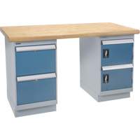 &eacute;tabli robuste, Porte & tiroirs, Cap 1500 lb, 72" la x 36" p, 34" h GTA Hardware Inc