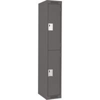 Casiers Clean Line, 2 niveaux, 12" x 18" x 72", Acier, Charbon, Rivet (assembl&eacute;) GTA Hardware Inc