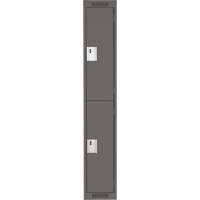 Casiers Clean Line, 2 niveaux, 12" x 18" x 72", Acier, Charbon, Rivet (assembl&eacute;) GTA Hardware Inc
