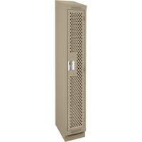 Casiers Clean Line, 12" x 15" x 82", Acier, Beige, Rivet (assembl&eacute;), Perfor&eacute; GTA Hardware Inc