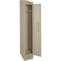 Casiers Clean Line, 12" x 15" x 82", Acier, Beige, Rivet (assembl&eacute;), Perfor&eacute; GTA Hardware Inc