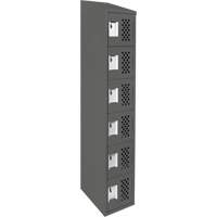 Petit casier perfor&eacute; Clean-Line, 6 niveaux, 12" x 72" x 12", Acier GTA Hardware Inc