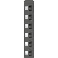 Petit casier perfor&eacute; Clean-Line, 6 niveaux, 12" x 72" x 12", Acier GTA Hardware Inc