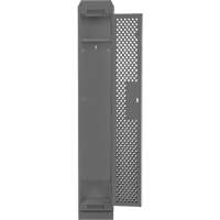Casiers Clean Line, 12" x 15" x 82", Acier, Charbon, Rivet (assembl&eacute;), Perfor&eacute; GTA Hardware Inc