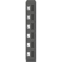 Petit casier perfor&eacute; Clean-Line, 6 niveaux, 15" x 72" x 12", Acier GTA Hardware Inc