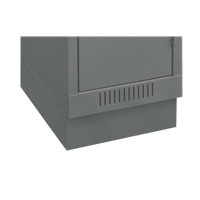 Base en retrait pour casiers &eacute;conomiques Clean Line, 1 Blocs, 4" lo x 12" la x 18" p, Acier GTA Hardware Inc