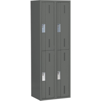 Casiers robustes Concorde, 2 niveaux, Bloc de 2, 24" x 18" x 72", Acier, Charbon, Soud&eacute; (assembl&eacute;) GTA Hardware Inc