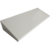 Dessus inclin&eacute; pour casiers robustes enti&egrave;rement soud&eacute; Concorde, Bloc de 4, 18" p x 48" la x 6" ha, Gris, Acier GTA Hardware Inc