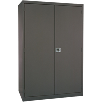 Armoires de rangement Hi-Boy profondes, Acier, 4 Tablettes, 72" h x 36" la x 24" P, Charbon GTA Hardware Inc