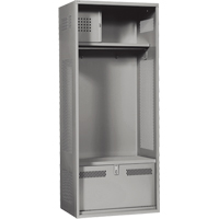 Casier pour &eacute;quipement, Acier, 24" la x 24" p x 72" h, Gris GTA Hardware Inc