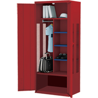 Casier de luxe pour &eacute;quipement, Acier, 36" la x 24" p x 72" h, Rouge GTA Hardware Inc