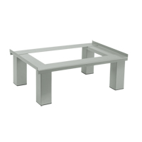 Base sur pied, 4 Blocs, 6" lo x 48" la x 18" p, Gris, Acier GTA Hardware Inc