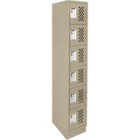 Petits casiers &eacute;conomiques assembl&eacute;s et perfor&eacute;s Clean Line, 6 niveaux, 18" x 72" x 12", Acier GTA Hardware Inc