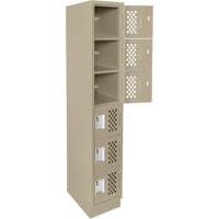 Petits casiers &eacute;conomiques assembl&eacute;s et perfor&eacute;s Clean Line, 6 niveaux, 18" x 72" x 12", Acier GTA Hardware Inc