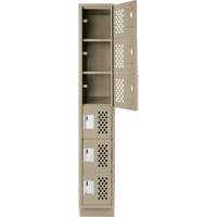 Petits casiers &eacute;conomiques assembl&eacute;s et perfor&eacute;s Clean Line, 6 niveaux, 18" x 72" x 12", Acier GTA Hardware Inc