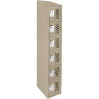 Petits casiers &eacute;conomiques assembl&eacute;s et perfor&eacute;s Clean Line, 6 niveaux, 18" x 72" x 12", Acier GTA Hardware Inc