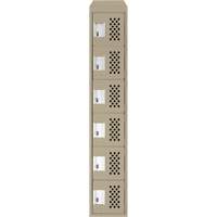 Petits casiers &eacute;conomiques assembl&eacute;s et perfor&eacute;s Clean Line, 6 niveaux, 18" x 72" x 12", Acier GTA Hardware Inc