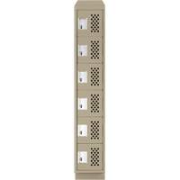 Petits casiers &eacute;conomiques assembl&eacute;s et perfor&eacute;s Clean Line, 6 niveaux, 18" x 72" x 12", Acier GTA Hardware Inc