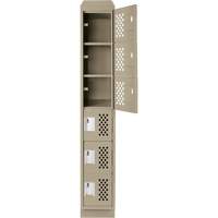 Petits casiers &eacute;conomiques assembl&eacute;s et perfor&eacute;s Clean Line, 6 niveaux, 18" x 72" x 12", Acier GTA Hardware Inc