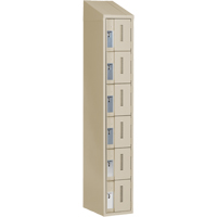 Casiers robustes Concorde, 6 niveaux, 12" x 18" x 78", Acier, Beige, Soud&eacute; (assembl&eacute;) GTA Hardware Inc