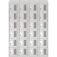 Casiers &eacute;conomiques perfor&eacute;s et assembl&eacute;s Clean Line, 6 niveaux, Bloc de 4, 18" x 72" x 12", Acier GTA Hardware Inc