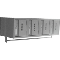 Casiers muraux robustes, Bloc de 4, 18" x 12" x 12", Acier GTA Hardware Inc