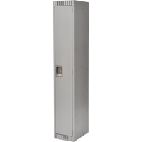 Lockers, 12" x 18" x 72", Steel, Grey, Knocked Down GTA Hardware Inc