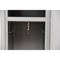 Assembled Lockers, 2 -tier, 12" x 18" x 72", Steel, Grey, Rivet (Assembled) GTA Hardware Inc