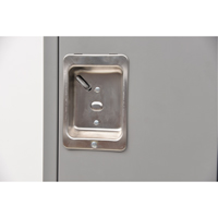 Assembled Lockers, 2 -tier, 12" x 18" x 72", Steel, Grey, Rivet (Assembled) GTA Hardware Inc