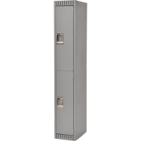 Casiers, 2 niveaux, 12" x 18" x 72", Acier, Gris, D&eacute;mont&eacute; GTA Hardware Inc