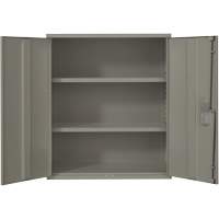 Armoire de rangement Lo-Boy, Acier, 2 Tablettes, 40" h x 36" la x 18" P, Gris GTA Hardware Inc