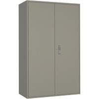 Armoire de rangement Hi-Boy tr&egrave;s large, Acier, 4 Tablettes, 72" h x 48" la x 24" P, Gris GTA Hardware Inc